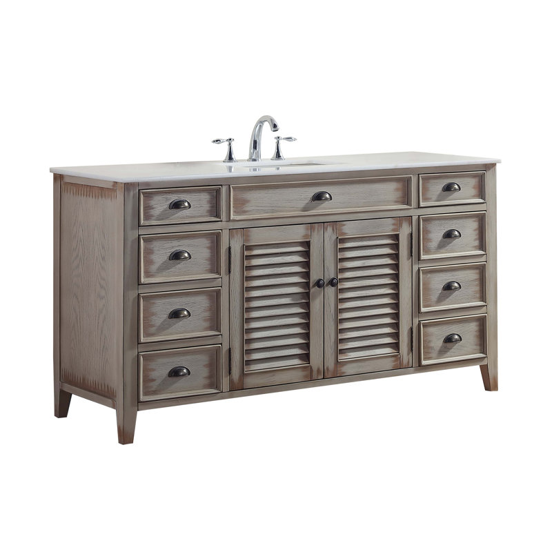 Highland Dunes Gerrell 60" Single Bathroom Vanity Set & Reviews Wayfair
